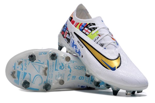 Botas de Fútbol Harry Kane-Nike Phantom GX Elite SG Blanco Oro