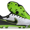 Botas de Fútbol NikeTiempo Legend 10 Elite FG – Blanco Negro Verde