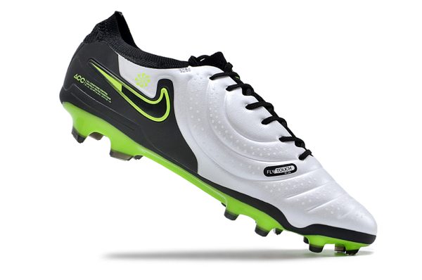 Botas de Fútbol NikeTiempo Legend 10 Elite FG – Blanco Negro Verde