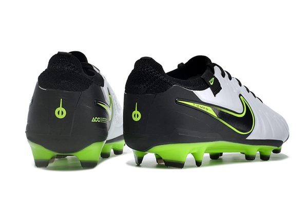 Botas de Fútbol NikeTiempo Legend 10 Elite FG – Blanco Negro Verde