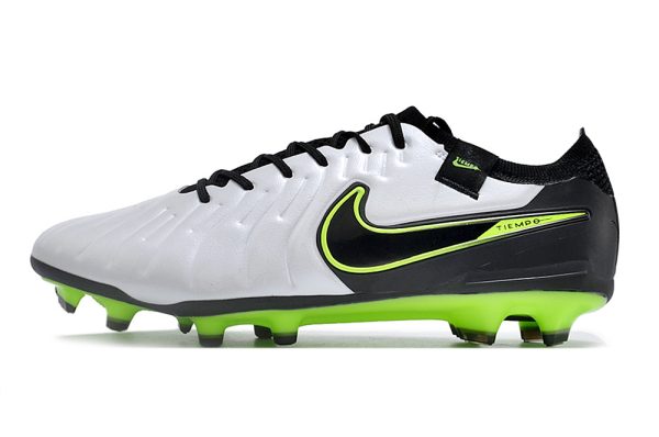 Botas de Fútbol NikeTiempo Legend 10 Elite FG – Blanco Negro Verde