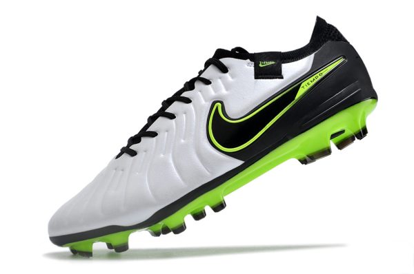 Botas de Fútbol NikeTiempo Legend 10 Elite FG – Blanco Negro Verde