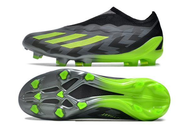 Botas de Fútbol adidas X Crazyfast.1 Laceless FG Verde Negro