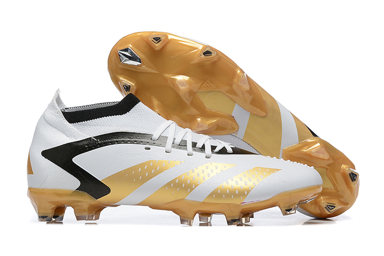 Botas de Fútbol Adidas Predator Accuracy+ FG Blanco Oro