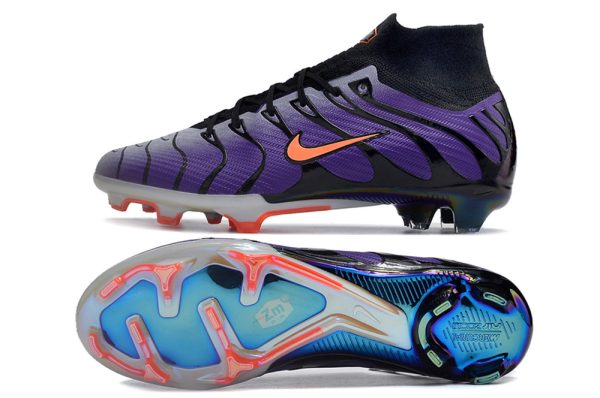 Botas de Fútbol Kylian Mbappé Nike Air Zoom Mercurial Superfly IX Elite FG Niños Púrpura Negro