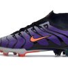 Botas de Fútbol Kylian Mbappé Nike Air Zoom Mercurial Superfly IX Elite FG Niños Púrpura Negro