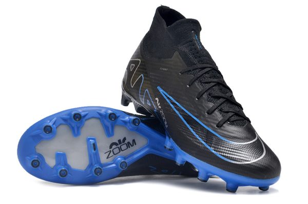 Botas de Fútbol Nike Air Zoom Mercurial Superfly IX Elite AG Negro Azul