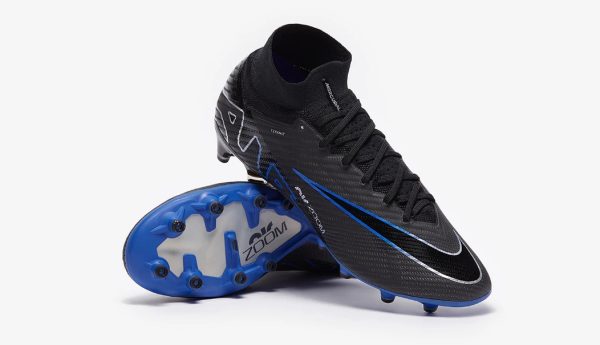 Botas de Fútbol Nike Air Zoom Mercurial Superfly IX Elite AG Negro Azul