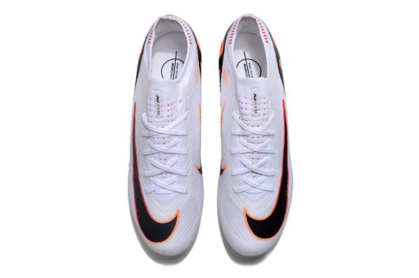 Botas de Fútbol Nike Air Zoom Mercurial Vapor XV Elite FG Hombres Blanco Naranja