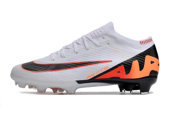 Botas de Fútbol Nike Air Zoom Mercurial Vapor XV Elite FG Hombres Blanco Naranja