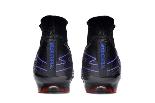 Botas de Fútbol Nike Air Zoom Mercurial Superfly IX Elite FG Hombres Negro Púrpura