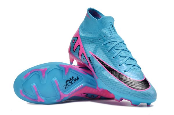 Botas de Fútbol Nike Air Zoom Mercurial Superfly IX Elite FG Mujeres – Azul Rosa