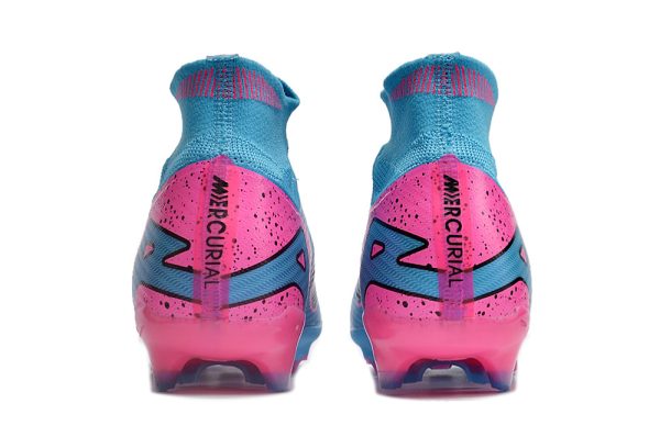 Botas de Fútbol Nike Air Zoom Mercurial Superfly IX Elite FG Mujeres – Azul Rosa