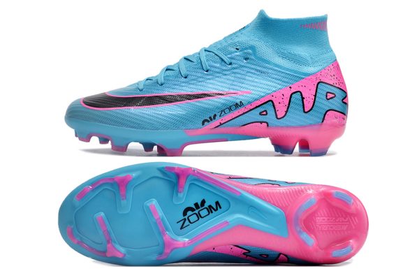 Botas de Fútbol Nike Air Zoom Mercurial Superfly IX Elite FG Mujeres – Azul Rosa