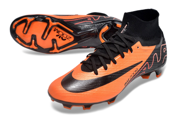 Botas de Fútbol Nike Air Zoom Mercurial Superfly IX Elite FG Naranja Negro