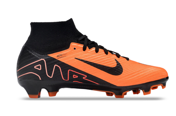 Botas de Fútbol Nike Air Zoom Mercurial Superfly IX Elite FG Naranja Negro