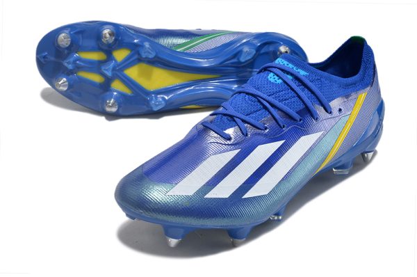 Botas de Fútbol Adidas X Crazyfast.1 SG Azul Blanco Amarillo