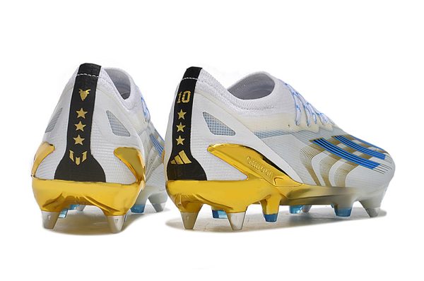 Botas de Fútbol Adidas X Crazyfast.1 SG Blanco Amarillo Azul