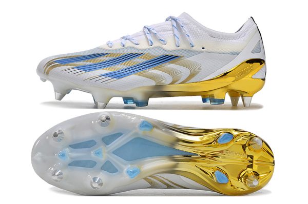 Botas de Fútbol Adidas X Crazyfast.1 SG Blanco Amarillo Azul