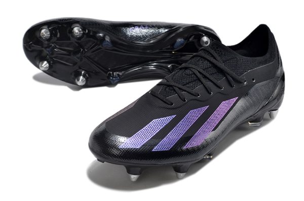 Botas de Fútbol Adidas X Crazyfast.1 SG Negro Púrpura