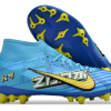 Botas de Fútbol Kylian Mbappe Nike Air Zoom Mercurial Superfly IX Academy AG Niños Azul