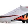 Botas de Fútbol Nike Air Zoom Mercurial Superfly IX Elite FG Niños Blanco Naranja