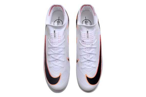 Botas de Fútbol Nike Air Zoom Mercurial Superfly IX Elite FG Niños Blanco Naranja