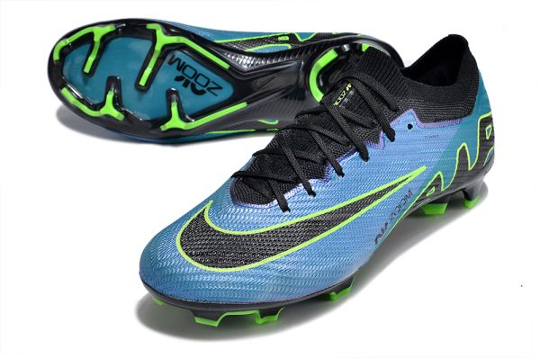 Botas de Fútbol Nike Air Zoom Mercurial Vapor 15 Elite FG Azul Negro Verde