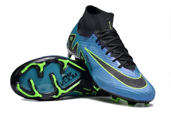 Botas de Fútbol Nike Air Zoom Mercurial Superfly IX Elite FG Azul Negro Verde