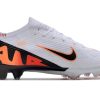 Botas de Fútbol Nike Air Zoom Mercurial Vapor XV Elite FG Niños Blanco Naranja Negro