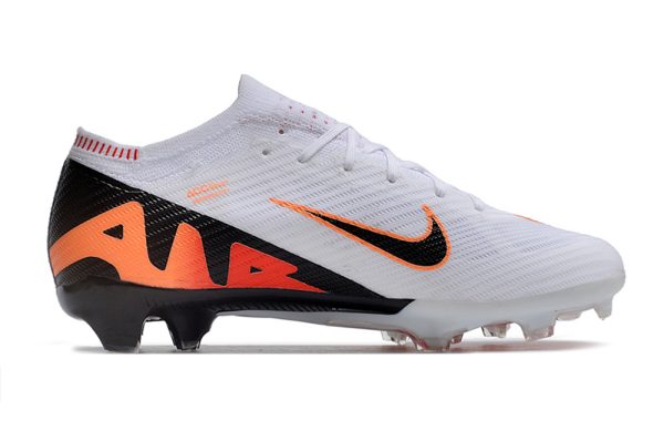 Botas de Fútbol Nike Air Zoom Mercurial Vapor XV Elite FG Niños Blanco Naranja Negro