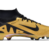 Botas de Fútbol Nike Air Zoom Mercurial Superfly IX Elite FG Oro Negro