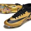 Botas de Fútbol Nike Air Zoom Mercurial Superfly IX Elite FG Oro Negro