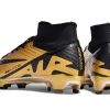 Botas de Fútbol Nike Air Zoom Mercurial Superfly IX Elite FG Oro Negro