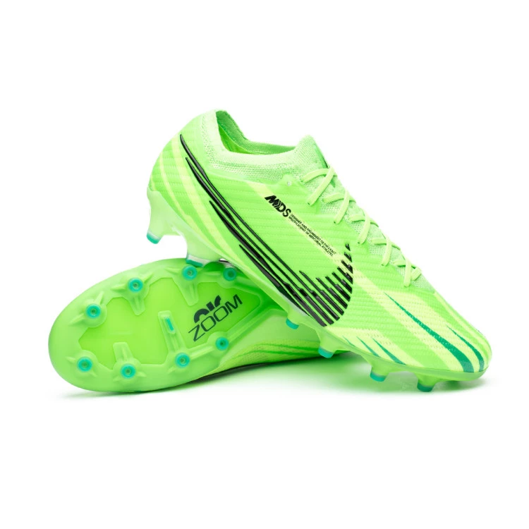 Botas de Fútbol Kylian Mbappe Air Zoom Mercurial Vapor 15 MDS Elite AG-Pro Verde