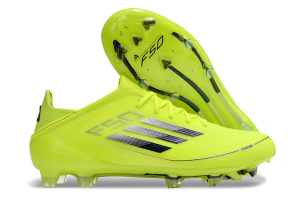 Botas de Fútbol Adidas F50 FG Blanco Amarillo Verde