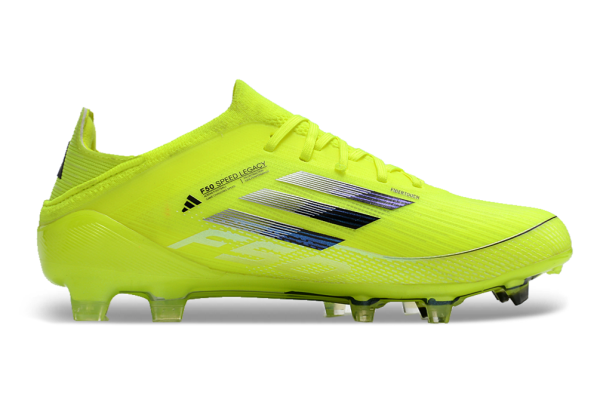 Botas de Fútbol Adidas F50 FG Blanco Amarillo Verde