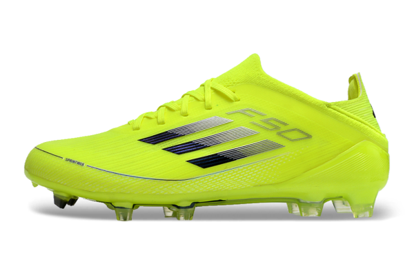 Botas de Fútbol Adidas F50 FG Blanco Amarillo Verde