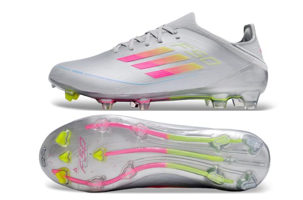 Botas de Fútbol Adidas F50 FG Gris Rosa