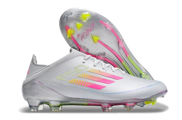 Botas de Fútbol Adidas F50 FG Gris Rosa