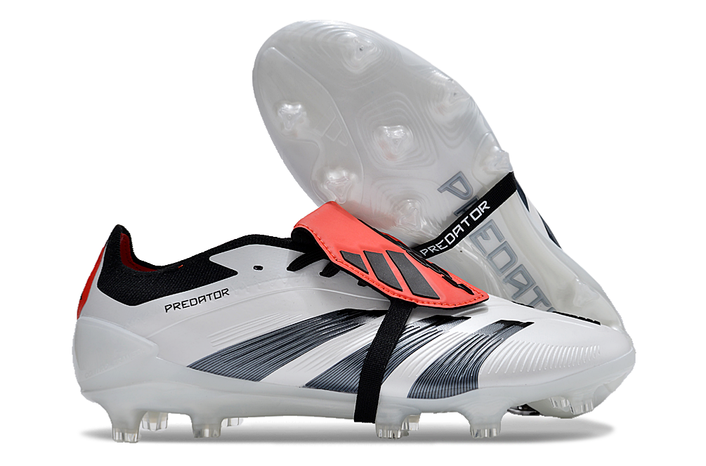 Botas de Fútbol Adidas Predator Accuracy+ FG Blanco Plata Negro