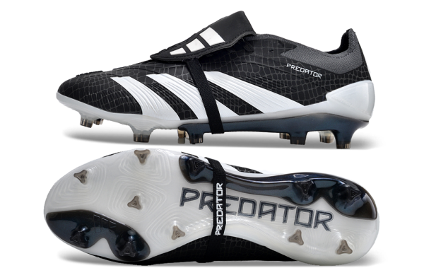 Botas de Fútbol Adidas Predator Accuracy+ FG Negro Blanco