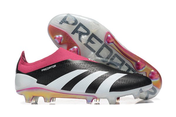 Botas de Fútbol Adidas Predator Accuracy+ FG Negro Blanco Rosa