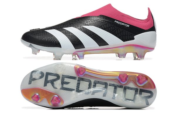 Botas de Fútbol Adidas Predator Accuracy+ FG Negro Blanco Rosa