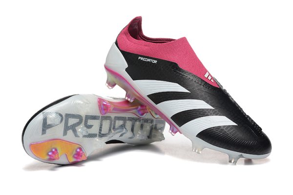 Botas de Fútbol Adidas Predator Accuracy+ FG Negro Blanco Rosa