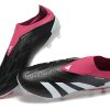 Botas de Fútbol Adidas Predator Accuracy+ FG Negro Blanco Rosa