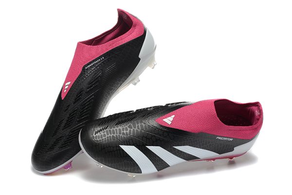 Botas de Fútbol Adidas Predator Accuracy+ FG Negro Blanco Rosa