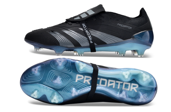 Botas de Fútbol Adidas Predator Accuracy+ FG Negro Plata Azul