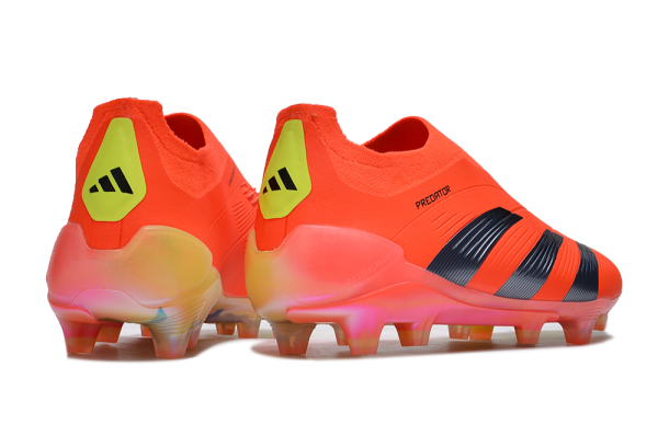 Botas de Fútbol Adidas Predator Elite Laceless FG Naranja Plata