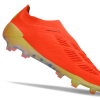 Botas de Fútbol Adidas Predator Elite Laceless FG Naranja Plata